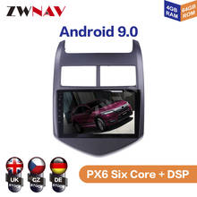 Reproductor Multimedia para coche Chevrolet Aveo, dispositivo con Android 9,0, 4 + 64G, PX6, DSP, Carplay, Radio, DVD, navegación GPS, unidad principal, 2011, 2012 - 2015 2024 - compra barato