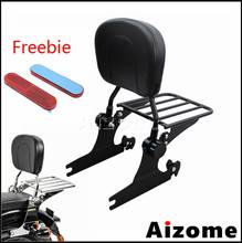 Detachable Motorcycle Backrest Sissy Bar Luggage Rack Kit For Harley Softail FXST FXSTB FXSTC FXSTS 2006-up FLSTSB FLSTSE 07-up 2024 - buy cheap