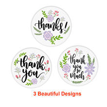 500pcs 1.5inch Flower Thank You Stickers Gift Decoration Sticker for Wedding, Christmas, Birthday, Business Shipping Seal Labels 2024 - buy cheap