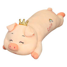 65-105CM gordo lindo Rosa cerdo de peluche de juguete de peluche de suave Kawaii viñetas de animales almohada regalo para niños de los niños del bebé de buena calidad 2024 - compra barato