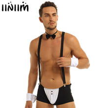 iiniim Sexy Halloween Costumes Mens Waiter Cosplay Lingerie Set Erotic Maid Fantasia Uniform Outfits Sissy Fancy Dress Underwear 2024 - buy cheap