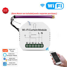 WiFi Mini Smart Curtain Switch Module Roller Blinds Shutter Motor Smart Life Tuya APP Remote Control Work with Alexa Google Home 2024 - buy cheap