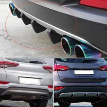 Car Rear Bumper Spoiler Diffuser Shark Fin Protect Cover Anti-crash Accessories Valance Chin Rubber Car Bumper LipUniversal 2024 - buy cheap