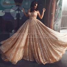 Junoesqued Sequins Evening Dresses Sweetheart-Neck Sexy Backless Court Train  Ball Gown Prom Dresses Sashes New Arrival 2024 - buy cheap