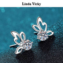 Linda vicky moissanite brincos jóias feminino precioso presente vvs teste de diamante passe ródio banhado a 925 prata esterlina 2021 2024 - compre barato