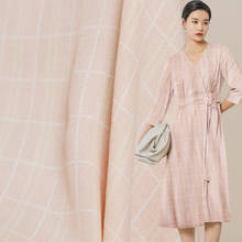 Cera branca rosa claro crepe tecidos raiom materiais de vestuário primavera mulheres vestido costura pano têxtil frete grátis 2024 - compre barato