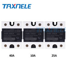 DC To AC SSR 40DA SSR 25DA 10DA Solid State Relay 4-32VDC Input 24-480VAC Output solid state relay Industrial Single black SSR 2024 - buy cheap