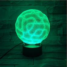 Creative 3D LED Lamp Abstract Ball Illusion 7 Color Changing USB  Touch Lamparas Table Night Light Home Decoration 533 2024 - buy cheap