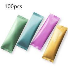 100 шт цветные пластиковые маленькие пакеты для ручек, ювелирных изделий, конфет, упаковка, закрывающийся Подарочный пакет для печенья 2024 - купить недорого