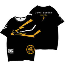 Camiseta de Demon Slayer para hombres y mujeres, ropa de calle con estampado 3D de Kimetsu No Yaiba, de gran tamaño, Harajuku, Tops para niños y niñas 2024 - compra barato
