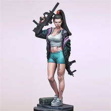 Кровавый женский воина статуэтка в виде 1/24 диаграмма масштабной модели Смола Комплект бесцветный самодельный игрушка 2024 - купить недорого