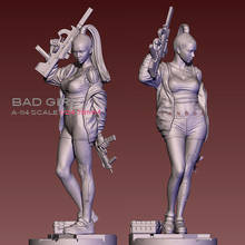 75mm 1/24  Resin Figure Kits Bad Girl City Swept resin Soldier Self-assembled A-114 2024 - buy cheap