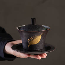 Керамика Gai Wan Cha чашка кунг-фу чай бытовой керамический чай королева Sancai Tureen чашка для сухого чая Gaiwan Sopera De Ceramic a 2024 - купить недорого