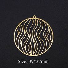 3pcs/lot Fashion Twisted Geometric 316L Stainless Steel DIY Earring Charms Wholesale For Jewelry Making OEM Charm Accepted 2024 - buy cheap