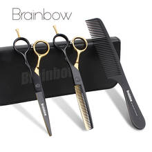 Brainbow 5.5' /6.0' Professional Hair Scissors Japan Hairdressing Barber Scissors Thinning Cutting Shears Haircut Hair Style 2024 - buy cheap