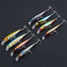 Cebos artificiales con ojos 3D, cebos de pesca de 8 colores, 9cm/10,9g, cebo duro de plástico, para pesca en mar, agua salada y dulce, 8 Uds. 2024 - compra barato