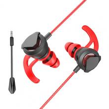 3.5mm fones de ouvido fone de ouvido com microfone universal in-ear com fio esportes música gaming headset para gamer microfone removível 2024 - compre barato