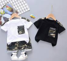 New Summer Boys Clothing Set 2020 New Fashion Cotton T-shirt+camouflage Shorts 2pcs For Children 1-2-3-4y Clothing 2024 - buy cheap