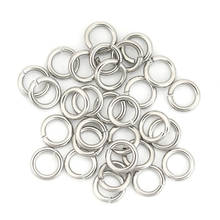 Anel de joias diy de metal 100 com 6/8/9/10/12/16mm, descobertas de joias, anéis de pular simples e anel separado para fazer joias 2024 - compre barato