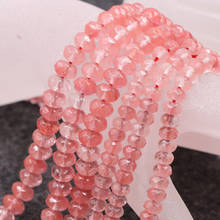 Contas soltas de cristal watermelone de 15 polegadas, para fazer joias, pedra de turmalina, colar diy, pulseira facetada, busca por abacus b224 2024 - compre barato