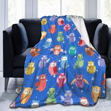Owl Fleece Blanket Flannel Throw Blanket Ultra Soft Micro Fleece Blanket Bed Couch Living Room 100x120cm for Baby 2024 - buy cheap