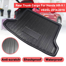 For Honda HR-V Vezel HRV 2014 -2019 Cargo Liner Boot Tray Rear Trunk Cover Matt Mat Floor Carpet Kick Pad Mud Non-slip Anti Dust 2024 - buy cheap