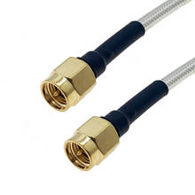 Cabo coaxial sma macho para sma, cabo de teste semi-rígido rg402 de alta frequência, cabo de teste 50ohm 2024 - compre barato