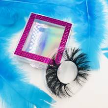 New Eyelashes Styles 25mm 6D Mink Eyelashes with Purple Glitter Rhinestone Lash Cases 2024 - buy cheap