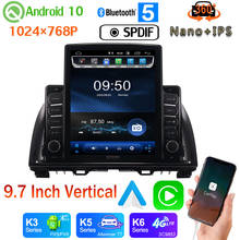 Radio multimedia Vertical con GPS para coche, dispositivo con Android 10, 9,7 pulgadas, CarPlay, PX6, 4 + 64G, para Mazda CX-5, CX5, CX 5, 2013-2016, cámara panorámica, DSP 2024 - compra barato
