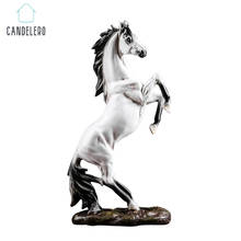 Statues For Decoration Figurine Sculpture Home Office Table Desktop Decor Ornaments Resin Horse Statues For Home Decor Red Black 2024 - buy cheap
