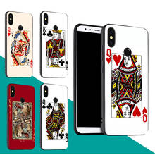 King Queen Playing Card Case For POCO X3 Pro GT M3 F3 Cover For Xiaomi Redmi Note 11 9 10 Pro 10S 9T Mi 11 Lite 11T 2024 - buy cheap