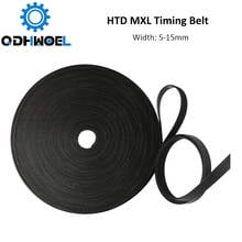 QDHWOEL MXL Open-Ended Timing Belt Transmission Belts Rubber Width 5mm For Fiber YAG Pully CO2 Laser Engraving Cutting Machine 2024 - buy cheap