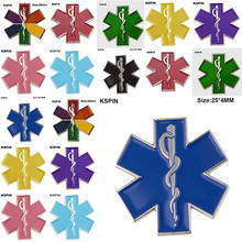 Nursing Amusing Star of Life Ambulance Medical The Tail Of The Car Decal Pin Brooch Jewelry Fashion 5pcs  XY0160-1 2024 - buy cheap