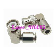 BNC male plug right angle clamp RG142 LMR195 RG58 RG400 Cable RF Coaxial connector 2024 - buy cheap