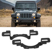 Light 4in Front Bumper Foglight Mounting Bracket Fit for Jeep Wrangler JK 10th Anniversary Decorative Lamp 2024 - buy cheap