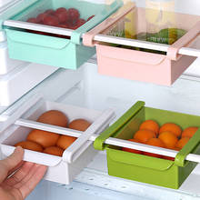Kitchen Fridge Freezer Slide Drawer type Space-saving Storage Organizer Rack Shelf Holder Storage Boxes Plastic Box 2024 - buy cheap