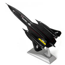 Modelo de avión de la Fuerza Aérea de los EE. UU., Blackbird avión de reconocimiento, modelo de aleación SR71 1:144, modelo de avión de metal fundido a presión 2024 - compra barato