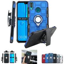 Capa com clipe de cinto giratório para huawei, capa magnética, compatível com modelos y9, y7, y5, y6 pro prime 2019, 2018, y5, y6, y7, y9 2018 2024 - compre barato