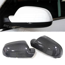 Cubierta de espejo de fibra de carbono para Audi A3 8P A4 S4 A5 S5 B8.5 2010, 2011, 2012, 2013 - 2015 de fibra de carbono cubierta para espejo retrovisor 2024 - compra barato