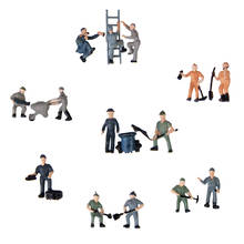 25pcs 1:87 HO Scale Miniature People Model Worker Figurines for Model Train Diorama Scenery DIY Accessories, Assorted 2024 - buy cheap