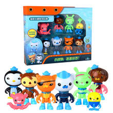 Modelo octonauts de brinquedos, 8 segundos, figuras de ação, peso capitão barnacles, pinguim souvenir, dashi, brinquedo de presente para crianças 2024 - compre barato