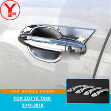 For Zotye T600 2014-2018 ABS Car Styling Chrome Car Door Handle Cup Bowl Door handle Protective covering Cover Trim YCSUNZ 2024 - buy cheap