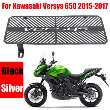 Motorcycle Accessories Radiator Grille Grill Guard Protector Cover For KAWASAKI KLE650 KLE 650 Versys650 Versys 650 2015-2017 2024 - buy cheap