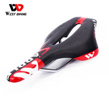 WEST BIKING PU Leather Bicycle Saddle Skidproof Road Bikes Hollow Sport Seat Cushion MTB Bike Parts Bicycle Cycling Bike Saddle 2024 - buy cheap