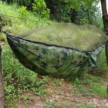 Portable Double Person Camping Hammock With Mosquito Net for Survival Garden Outdoor Jungle Sleeping Travel Double Hanging Bed 2024 - buy cheap