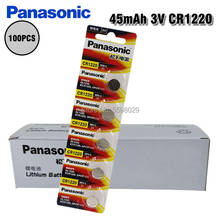 Panasonic-pilas de botón CR1220 para coche, Control remoto, alarma eléctrica, de 3V batería de litio, 100 Uds. 2024 - compra barato