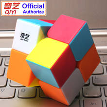 QIYI-Cubo mágico sin pegatinas para niños, juguete educativo de Cubo mágico, 2x2x2, garantía, 2x2, regalo, MF2SET 2024 - compra barato