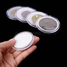 20Pcs Clear Round 46mm Direct Fit Airtight Coin Capsules Holder Display Storage Case With Adjustable EVA Gasket Pad Ring 16-40mm 2024 - buy cheap