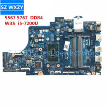 For DELL Inspiron 15 5567 5767 Laptop Motherboard DG5G3 0DG5G3 With SR2ZU i5-7200U BAL20 LA-D802P DDR4 MB 100% Tested 2024 - buy cheap