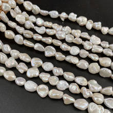 Perlas naturales de agua dulce para mujer, cuentas de perlas barrocas de 6-10mm para fabricación de joyas de moda, collar, pulsera, pendientes, artesanías 2024 - compra barato